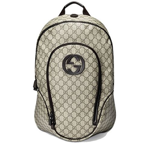 Gucci Interlocking G Travel Backpack Leather Backpack 223705 